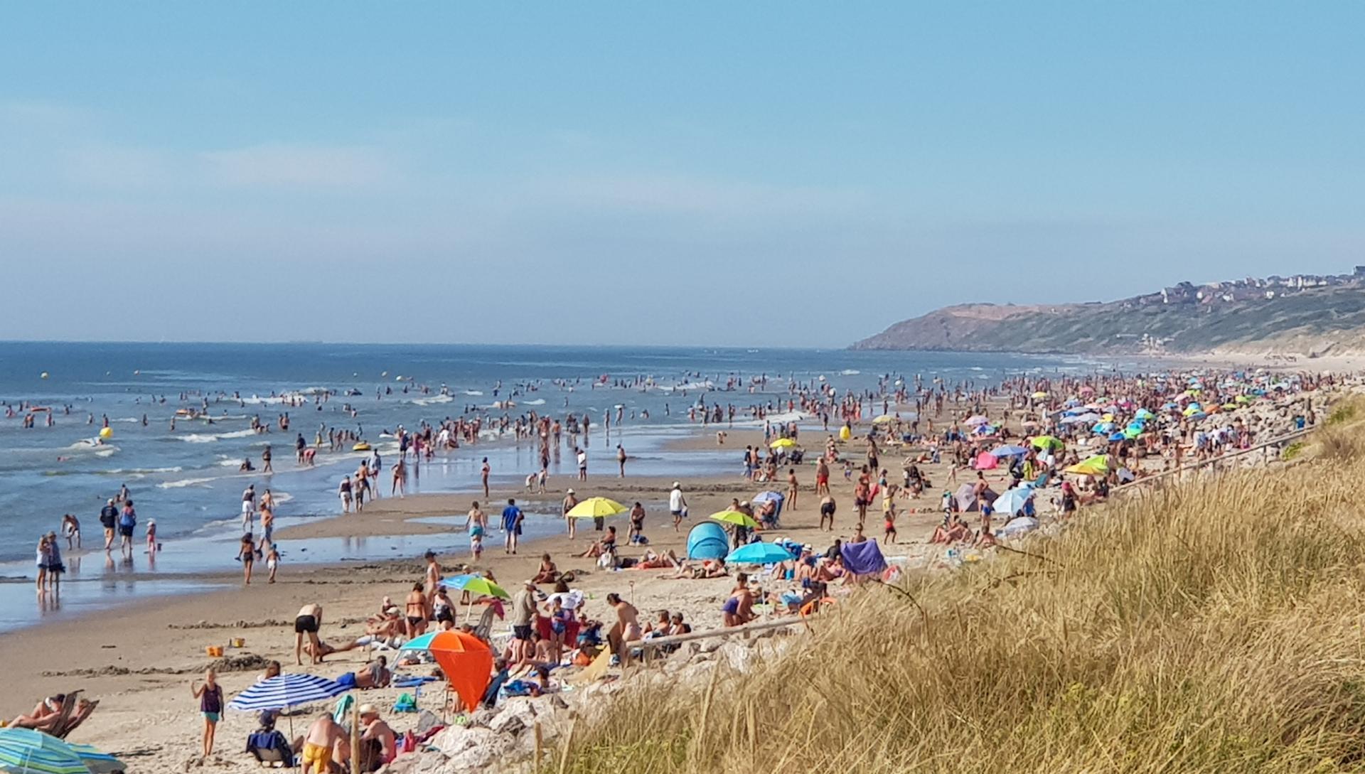 Plage d'Hardelot en août 2018
